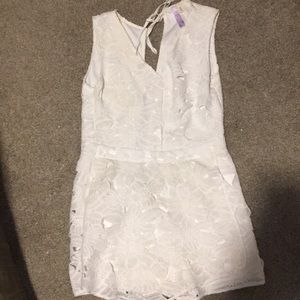 White Lace Romper